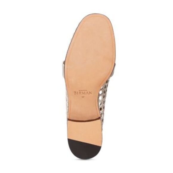 ALEXANDRE BIRMAN Womens Beige Basketweave Clarita Slip On Loafers Shoes 38.5